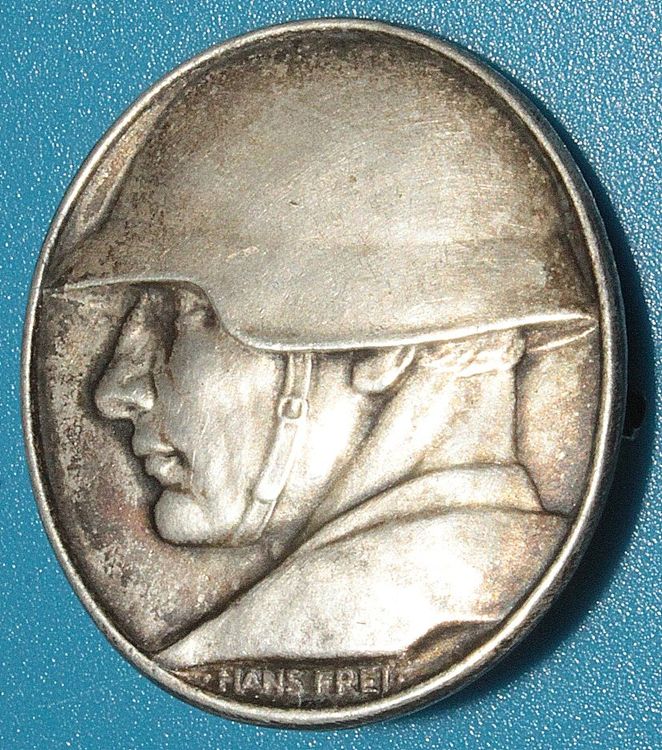 Anhänger Brosche 1918 SILBER "800" Schweiz. Nationalspende 1
