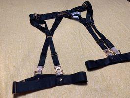 Reggicalze con strisce per gambe-tgM/L-chic e sexy- nuovo