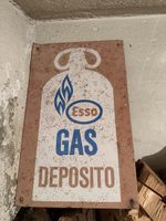 Metallschild von Esso original vintage