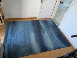 IKEA Teppich SÖNDERÖD blau 170x240 cm gebrauchter Zustand