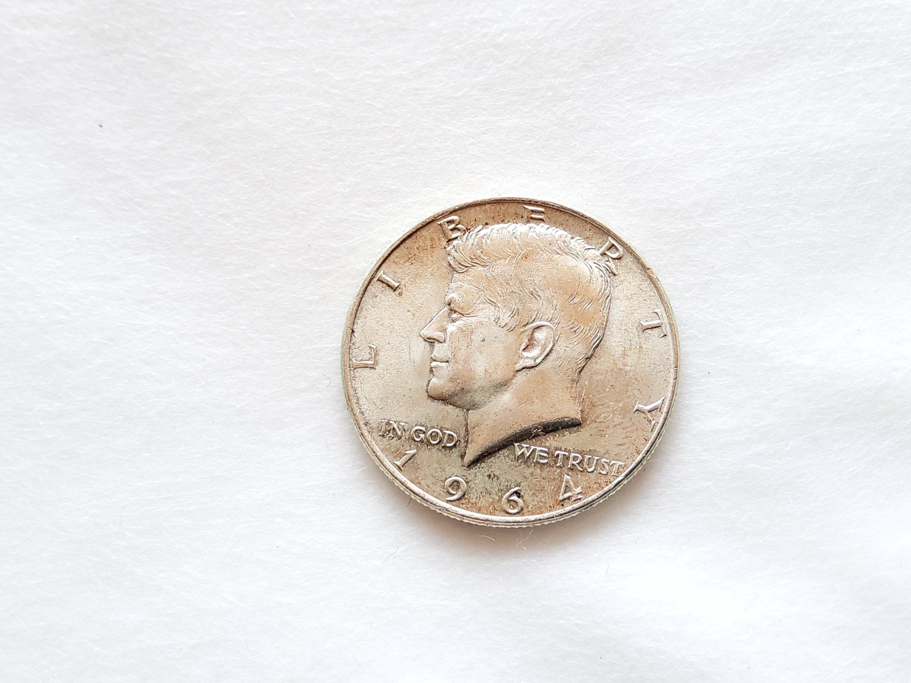 Tutti le monete: Pièce Half Dollar 1964 en argent  – Usato da Malleray venduto da Broc-Mo 1