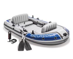 Bateau gonflable Intex excursion 4 + accessoires