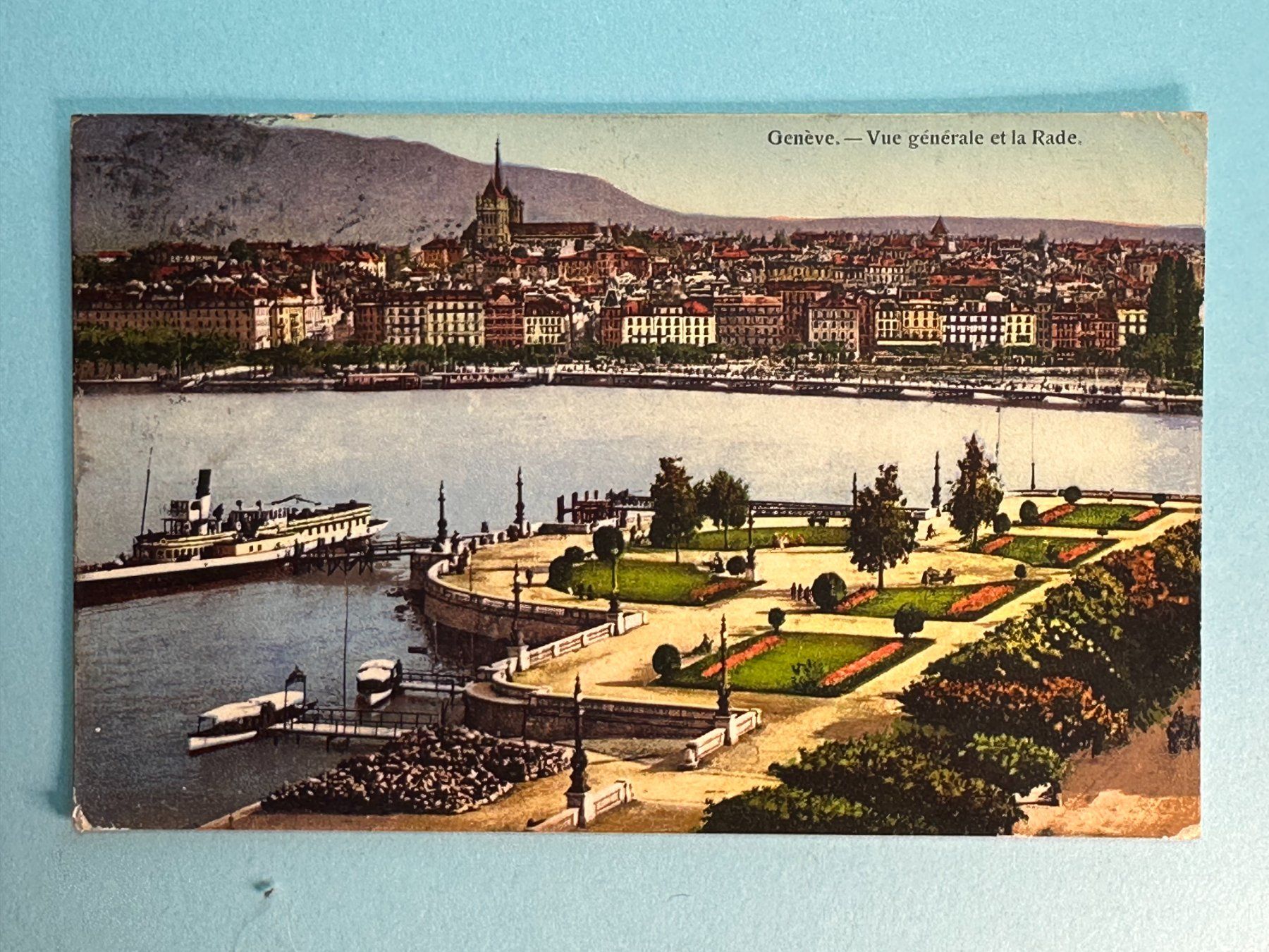 Cartoline postali: Genève, Vue générale et la Rade – Usato da Steg VS venduto da danwer74