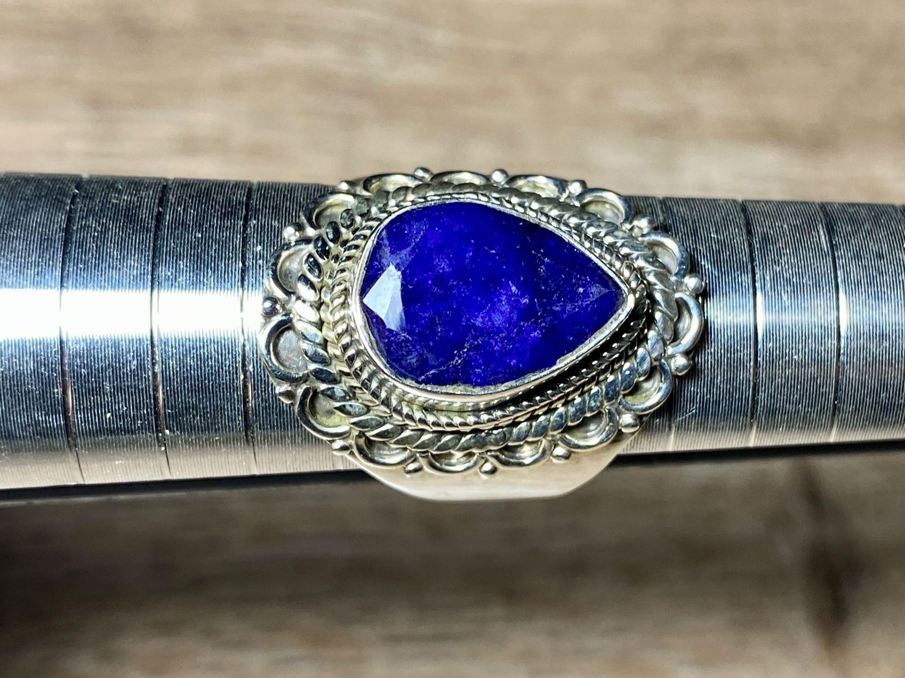 Anelli: Orientalischer Silber 925 Ring mit natürlichem Blauer Saphir – Nuovo e nell'imballaggio originale da Laax venduto da Kiki_Kingdom3 8