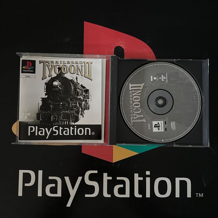 Railroad Tycoon 2 PS1 – Jeu PlayStation 1 PAL – Bon état – Édition 2000