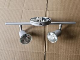 Spot Lampe, Silber, 2-flammig, gebraucht, Top Zustand!