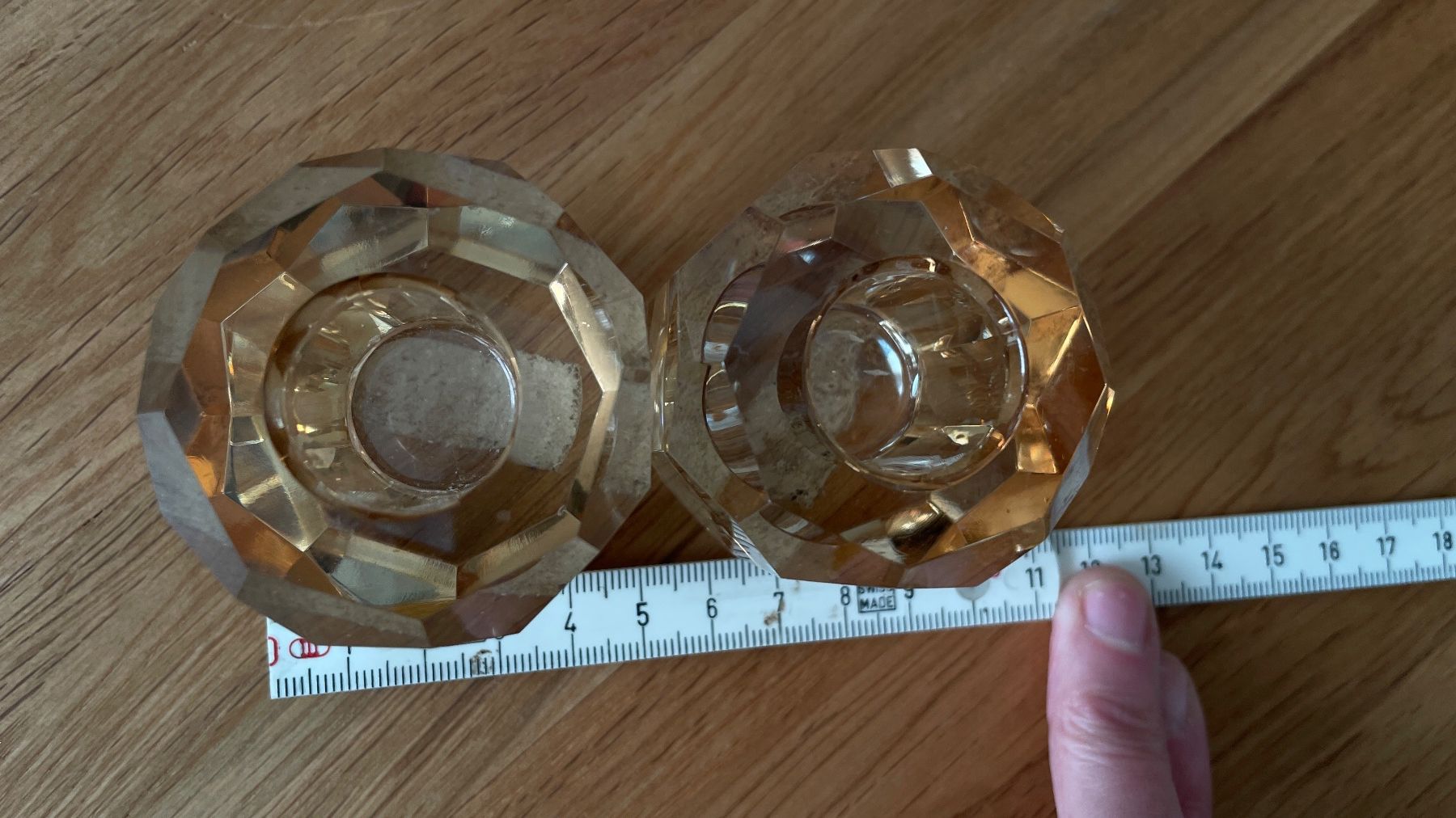Maisons du monde Portacandele: 2er Set Kerzenständer, Glas, beige, Maison du Monde – Usato da Birsfelden venduto da Nic21 4