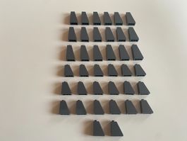 LEGO - GRAUE - SCHRÄG - STEINE