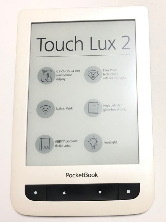 PocketBook Touch Lux 2 - E-Book Reader Weiss Mit Schutzhülle | Kaufen ...