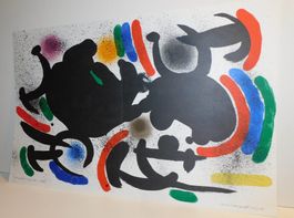 Neue Fundschätze Kunst Miro original Lithografie 70er jahre