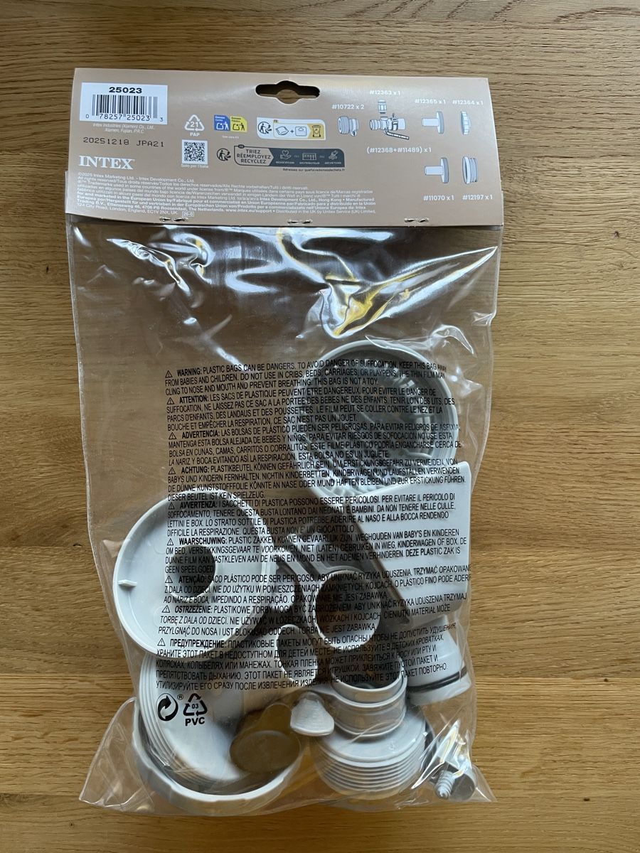 Intex Pompe & Parti di ricambio: Intex Pool Anschluss Set 25023 neu  – Nuovo e nell'imballaggio originale da Liestal venduto da Tschoudi 2