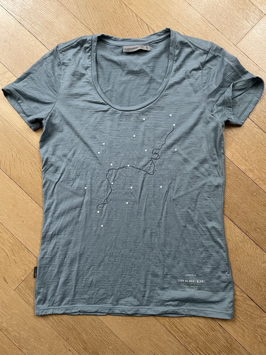 Icebreaker T-shirt: Icebreaker-Shirt, grau-blau, S – Usato da aarau venduto da A.Naef