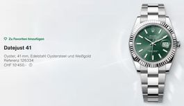 Rolex Datejust 41 Rolesor Weissgold