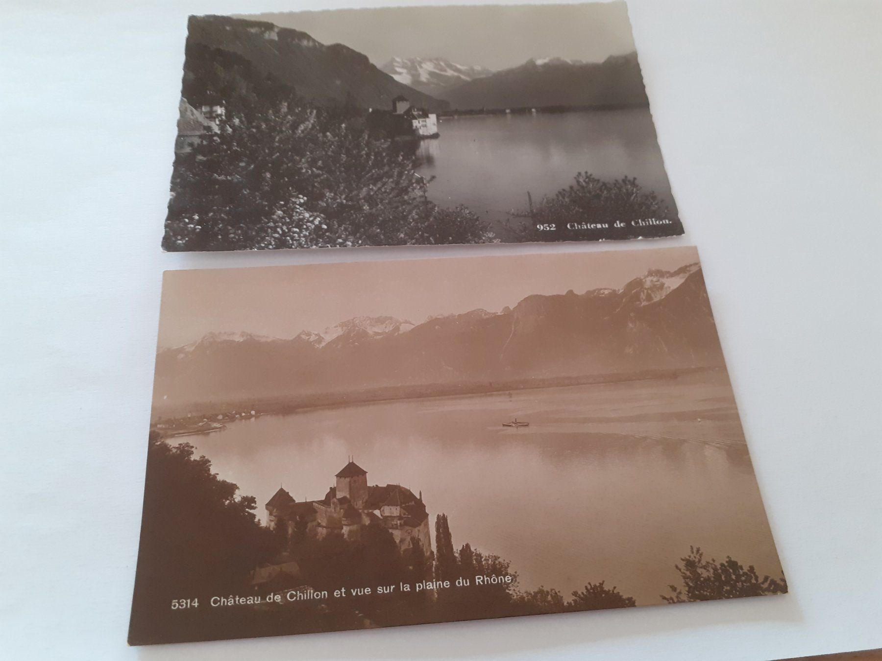 Ansichtskarten: CHATEAU CHILLON - SCHLOSS – Gebraucht aus Winterthur von Ornyx7