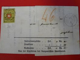16II auf Rayonbrief von AARAU: T.16 A3-RO, Kat: 1400.-+