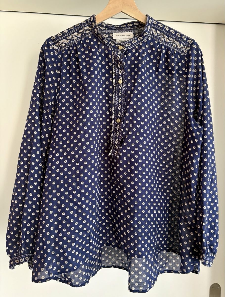 Isabel Marant Blusen: Blouse Isabel Marant Etoile blue patterned like new – Gebraucht aus Zürich von ron_t88f
