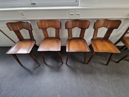 Rustikale Holzstühle im Vintage-Stil – 4er Set