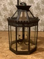 Lanterne suspension métal verre état d'usage bon état