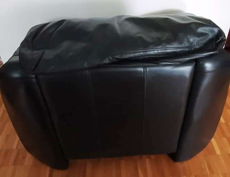 Divani: Ledersessel /  Sofa aus 100% echtem Leder, Schwarz – Usato da Zürich venduto da 1-2-3-Kaufen 1