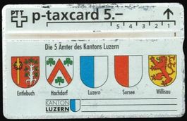 Taxcard 307L_62137 Wappen Kanton Luzern