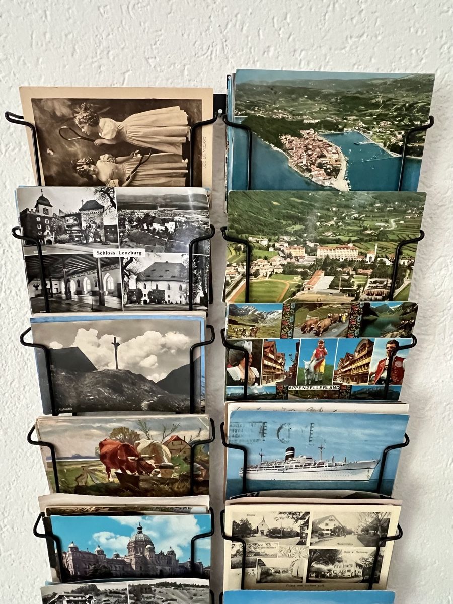 Cartoline postali: 120 Vintage Postkarten Sammlung mit Wandhalter Kartenständer – Usato da Hunzenschwil venduto da Madachica 8