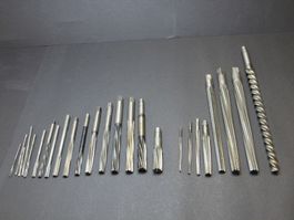 Reibahlen Sortiment, zylindrisch 3-15mm und konisch bis 16mm