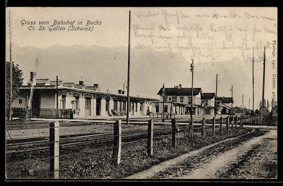 Cartes postales: AK Buchs /St. Gallen, Partie am Bahnhof – D'occasion à Berlin par bartko-reher