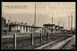 AK Buchs /St. Gallen, Partie am Bahnhof