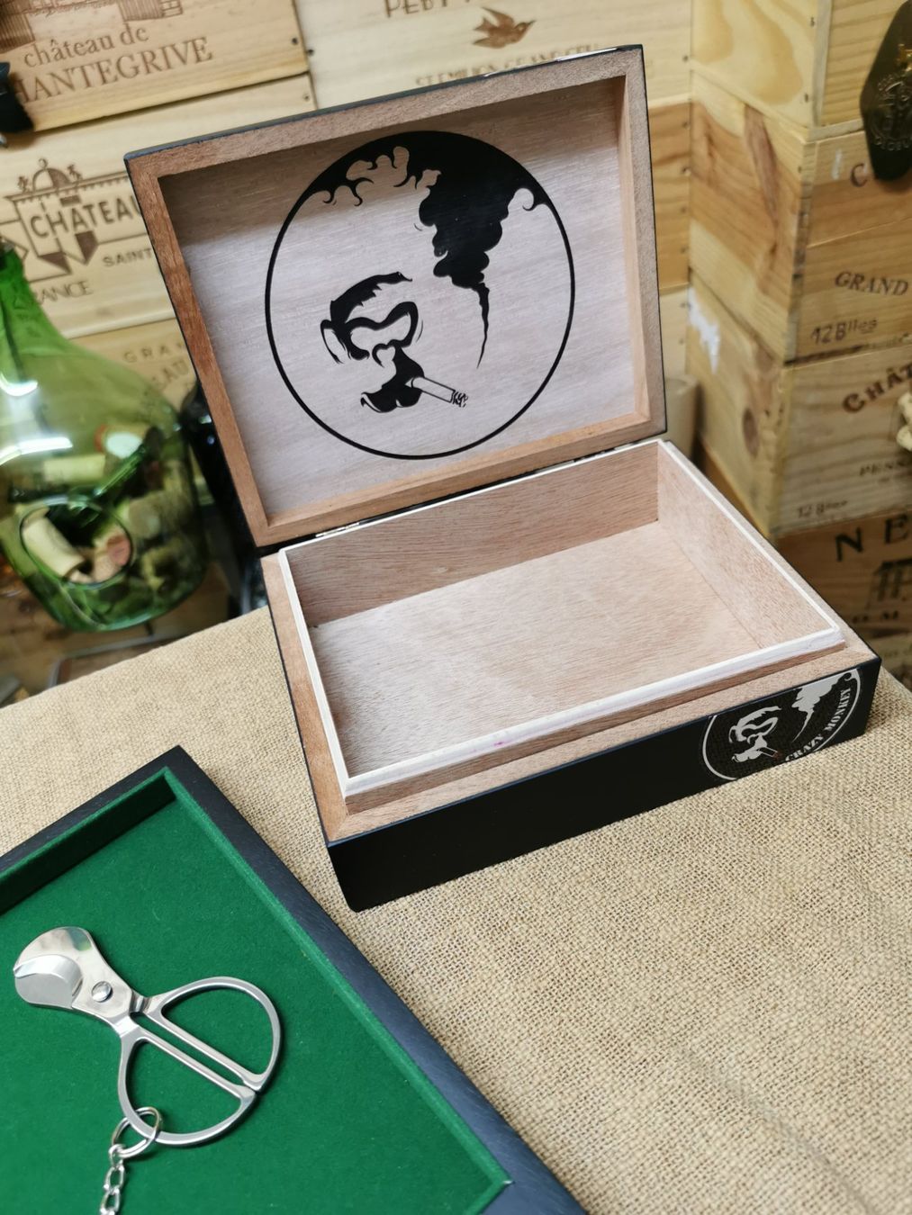 Humidor per sigari: Cigar Presenter - Lounge Tablar + Reisehumidor Crazy Monkey – Nuovo e nell'imballaggio originale da Wetzikon ZH venduto da Tothart 7