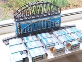 Märklin viele Rampenstücke, Brücken & Pfeiler 7253/7263 H0