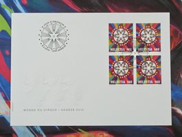 CL29 2x Enveloppe + Timbre Suisse 2010