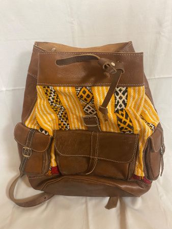 RÜCKSACK AUS MOROKKO AFRIKA LEDER