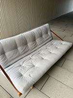 Karup design Sofa Bett Holzgestell hellgrau