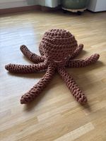 Gehäkelter Oktopus - Braun - Handgemacht - Deko