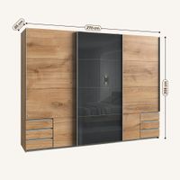 Großer Schwebetürenschrank 270 cm – Top Zustand