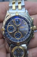 Montre Breitling Chronomat Dual Time ,18K Acier Or  Full set