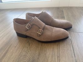 MAGNANNI Doppel Monk Beige Grösse 42 NEU