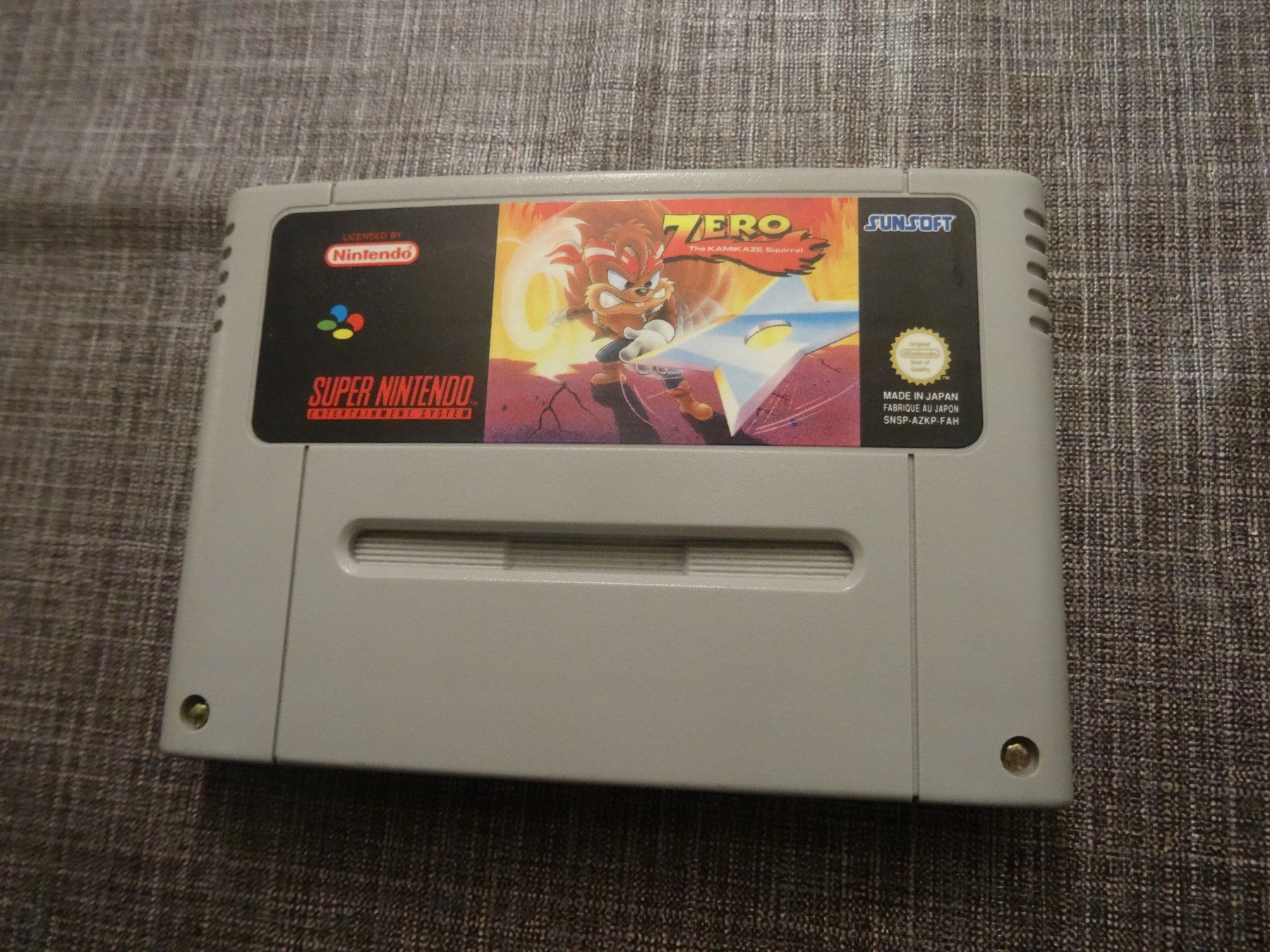 Nintendo Giochi: Super Nintendo SNES - Zero the Kamikaze Squirrel – Usato da Olten venduto da Disc-Ausverkauf