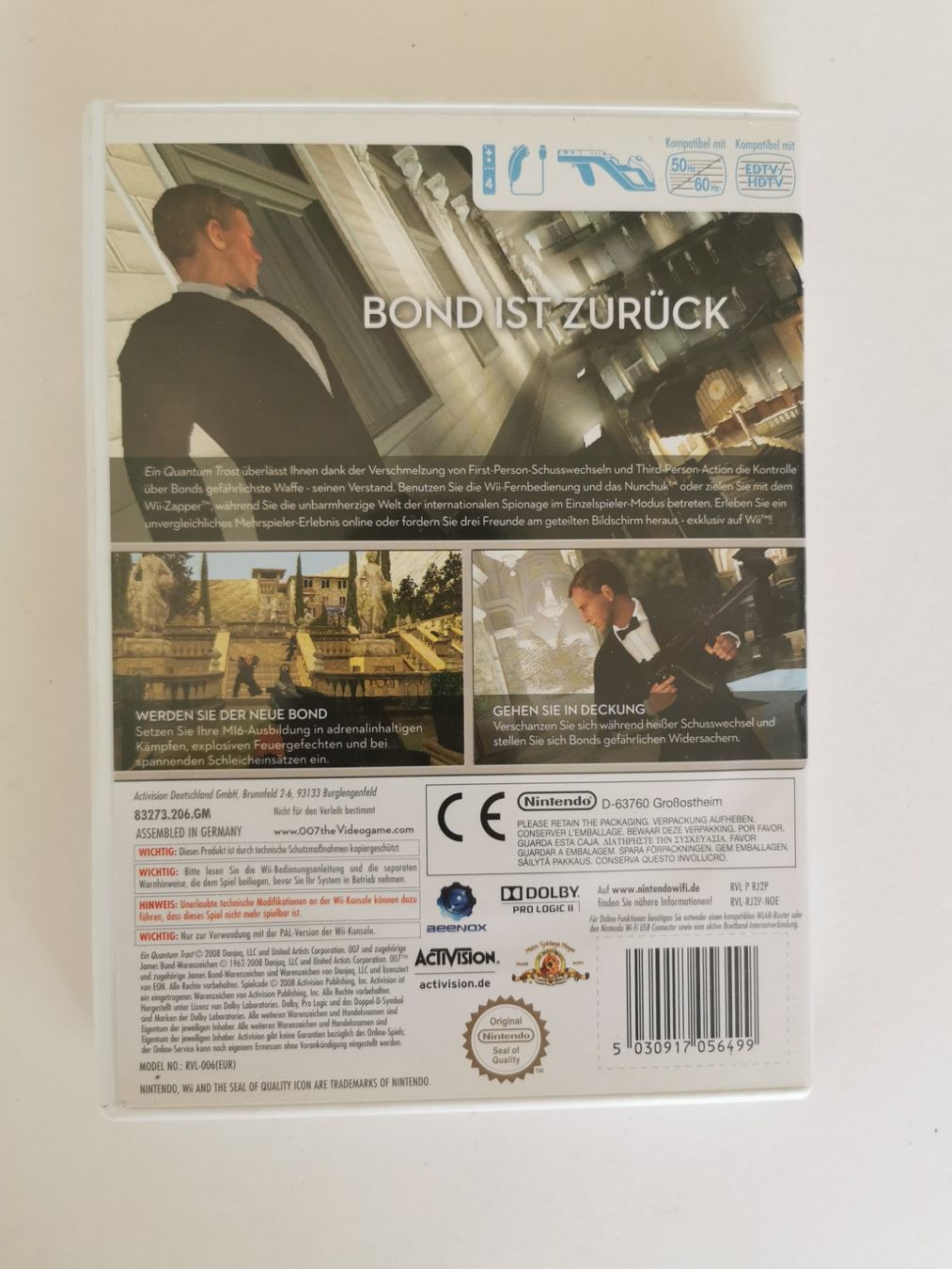 Spiele: Wii - James Bond: 007 ein Quantum Trost – Gebraucht aus Lenzburg von eyworld 2