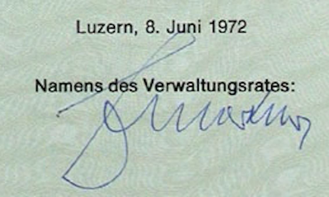 Dokumente: Mutik AG Luzern - 1972 – Gebraucht aus Solothurn von Sgasche 1