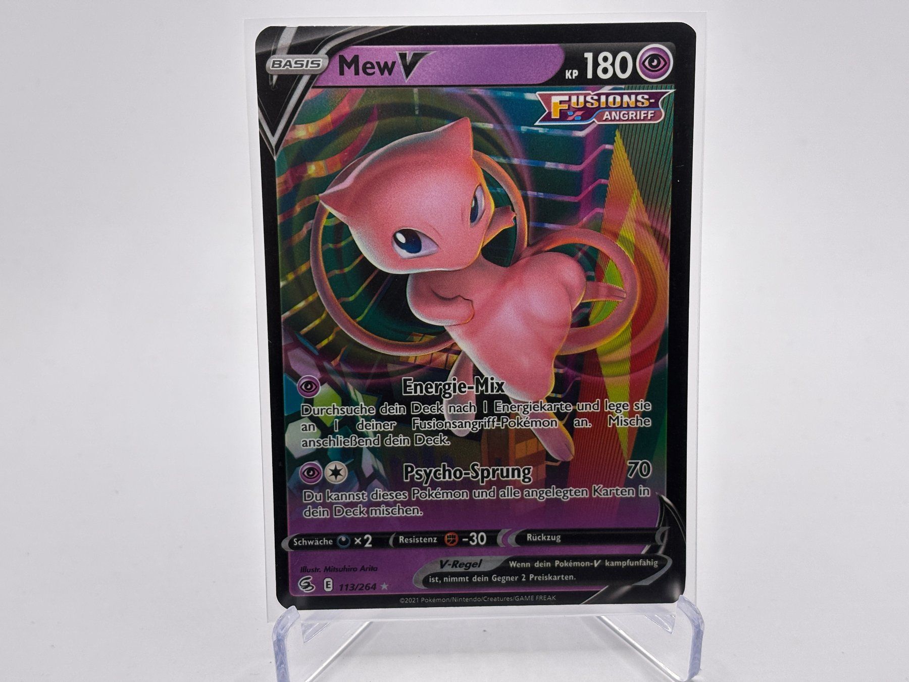 Pokémon Sammelbilder & Trading cards: Fusionsangriff - Mew V  (FST 113) - DE – Neu (gemäss Beschreibung) aus Allschwil von Bullach