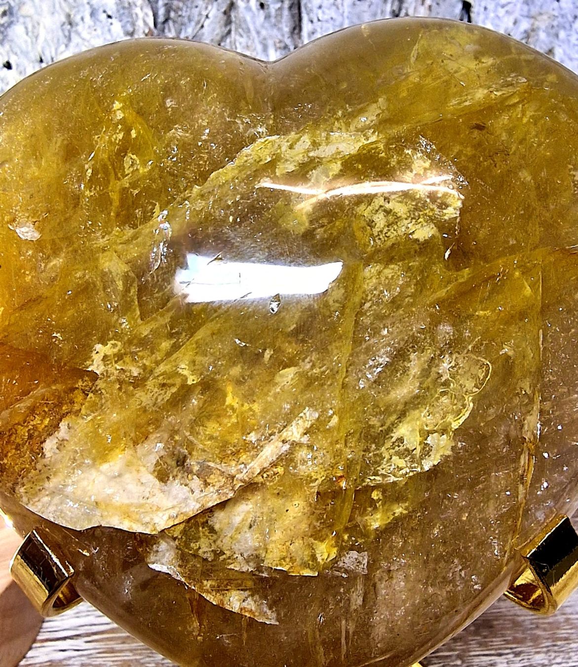 Minerali & Pietre curative: Wunderschönes Golden Healer Herz 666g – Nuovo (secondo la descrizione) da Matzingen venduto da Shay_Crystalz 2