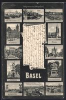 Basel, Münster, Spalentor, Marktplatz, 