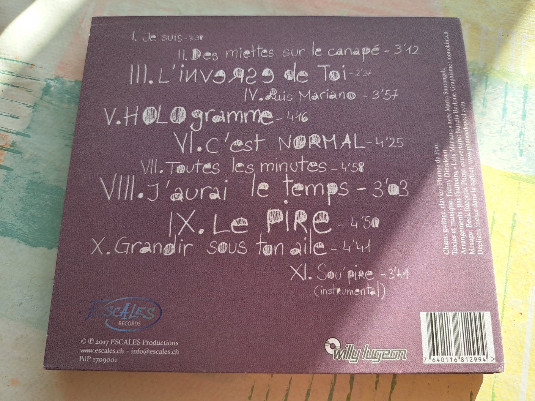 CDs: CD Phanee de Pool - Hologramme  – Gebraucht aus Pully von bro_n52j 1