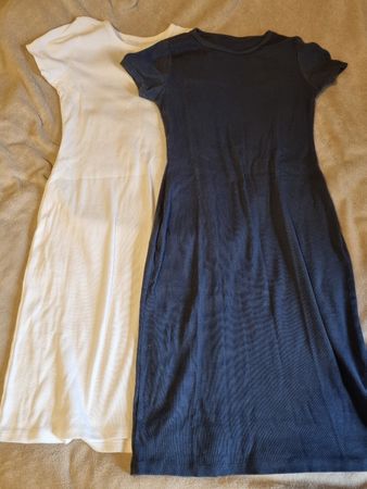 Lot de 2 robes d'été côtelées, taille unique