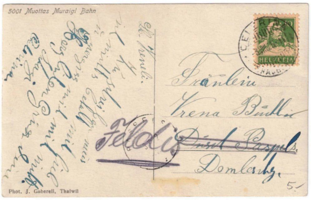 Cartoline postali: St. Moritz - Standseilbahn Muottas Muragl – Usato da Binningen venduto da Mountainrider 1