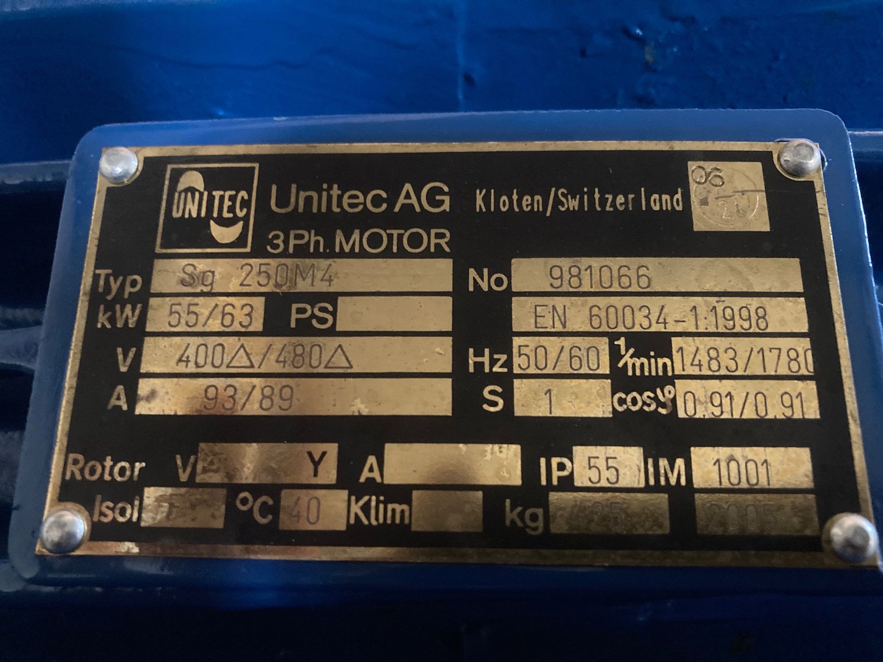 Motoren: Elektromotor 55 kW – Gebraucht aus Stans von ATC80 2