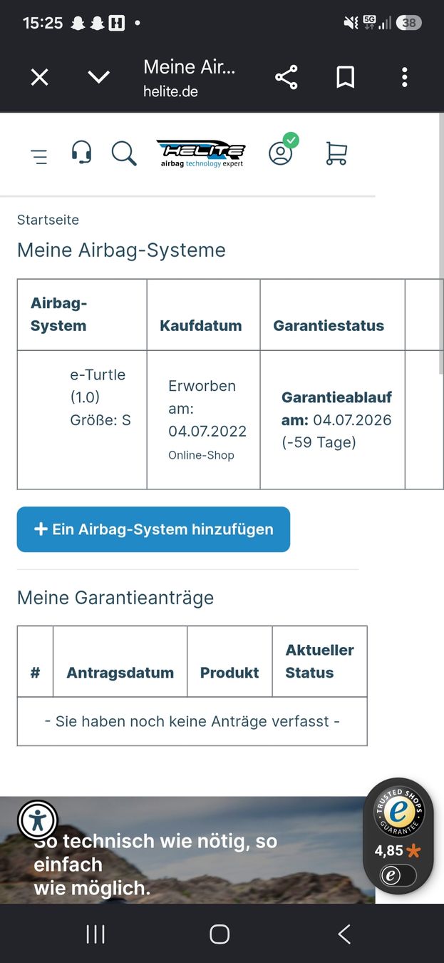 Protezioni & Imbottiture: Helite e-turtle 1.0 Elektronische Airbag Weste – Nuovo (secondo la descrizione) da Obersaxen venduto da kaya040 3