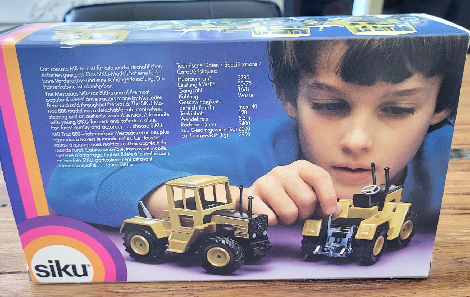 Siku Modellini d'auto: Siku MB-trac 800 Metall Nr. 2852 – Nuovo e nell'imballaggio originale da Kägiswil venduto da Megafi56 4