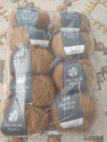 Lana Grossa Alta Moda Alpaca Wolle braun 9 Knäuel